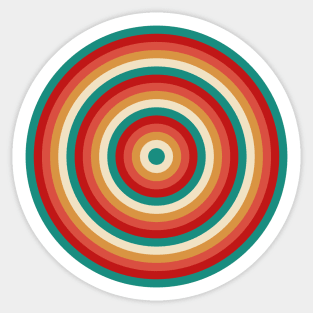 Pop Mod Circles #1 Sticker